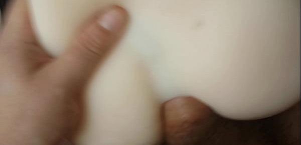  My boyfriends nice dick fucking his tight little toy